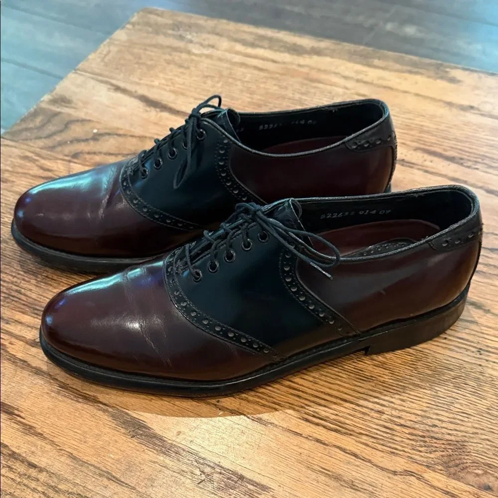 Florsheim Two-Tone Oxford Shoes in Black and Brown